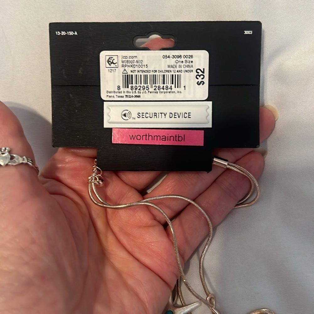 NWT Worthington rose gold colored teardrop loopy necklace - Picture 5 of 8